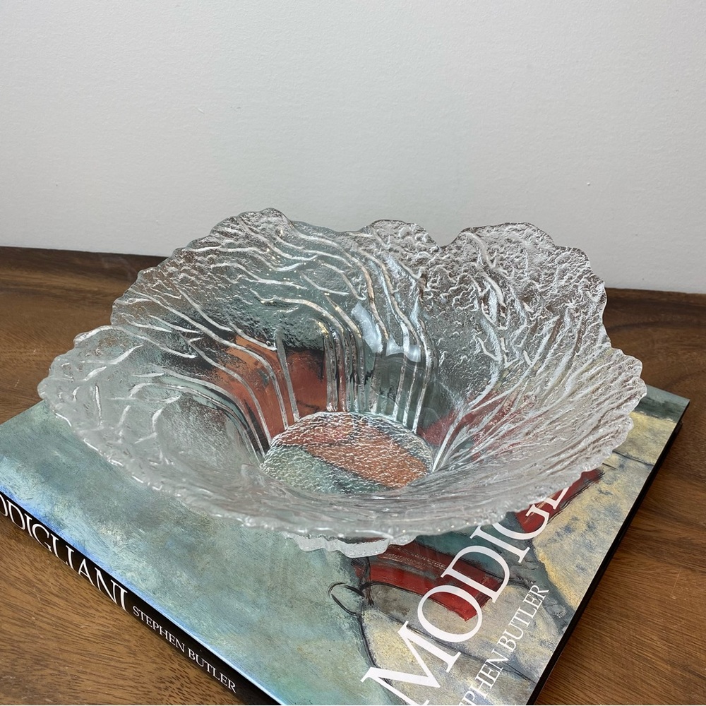 Mantsalan Lasisepat Scandinavian Art Glass Metsa Bowl design Pertti Kallioinen